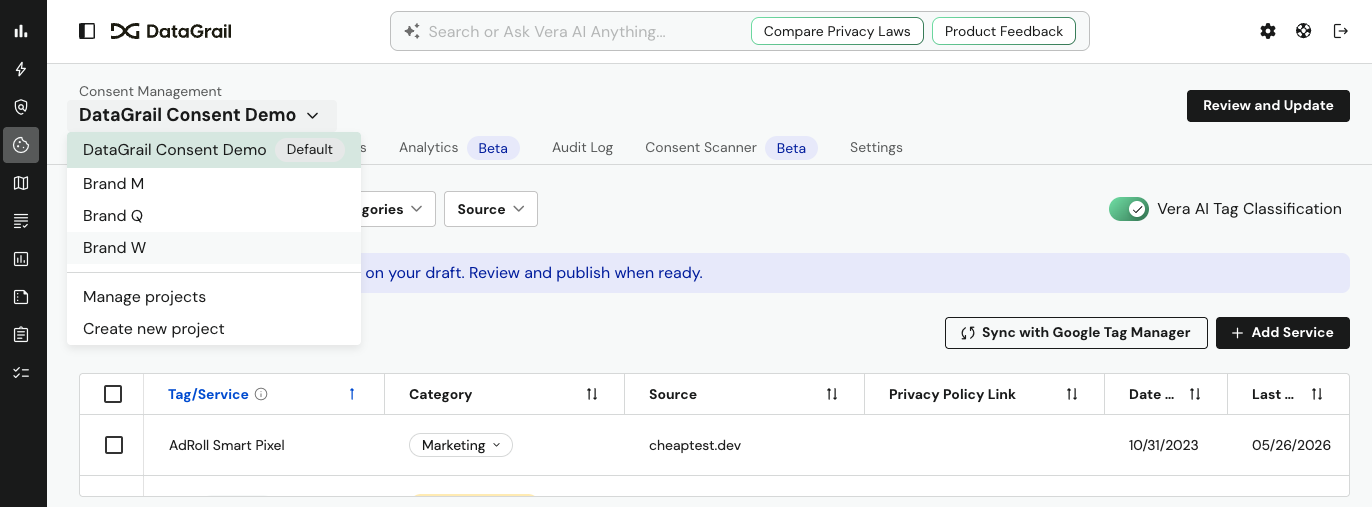 Consent Projects Overview