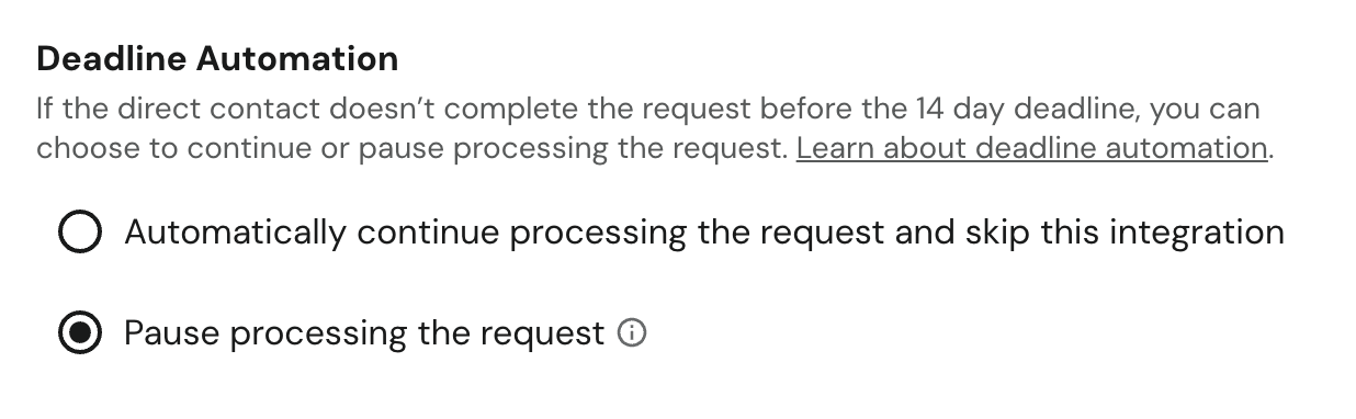 Pause processing this request