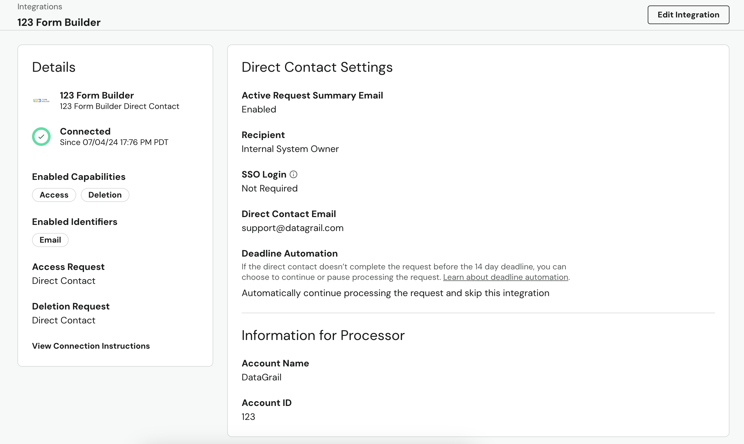 Direct Contact Integration Definition