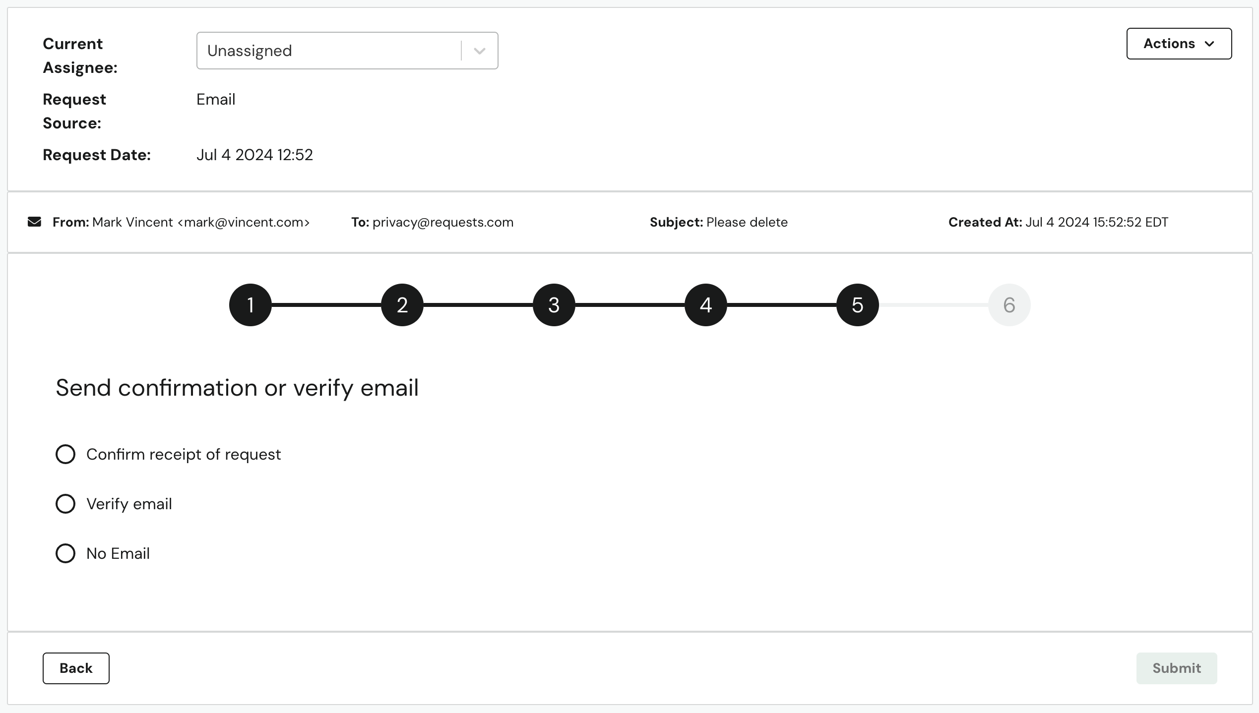 Confirm or Verify