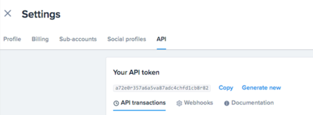 API Token