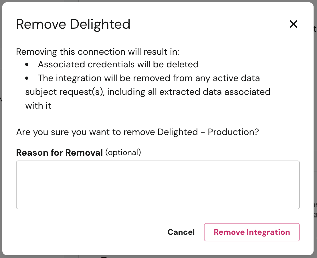 Confirm Removal