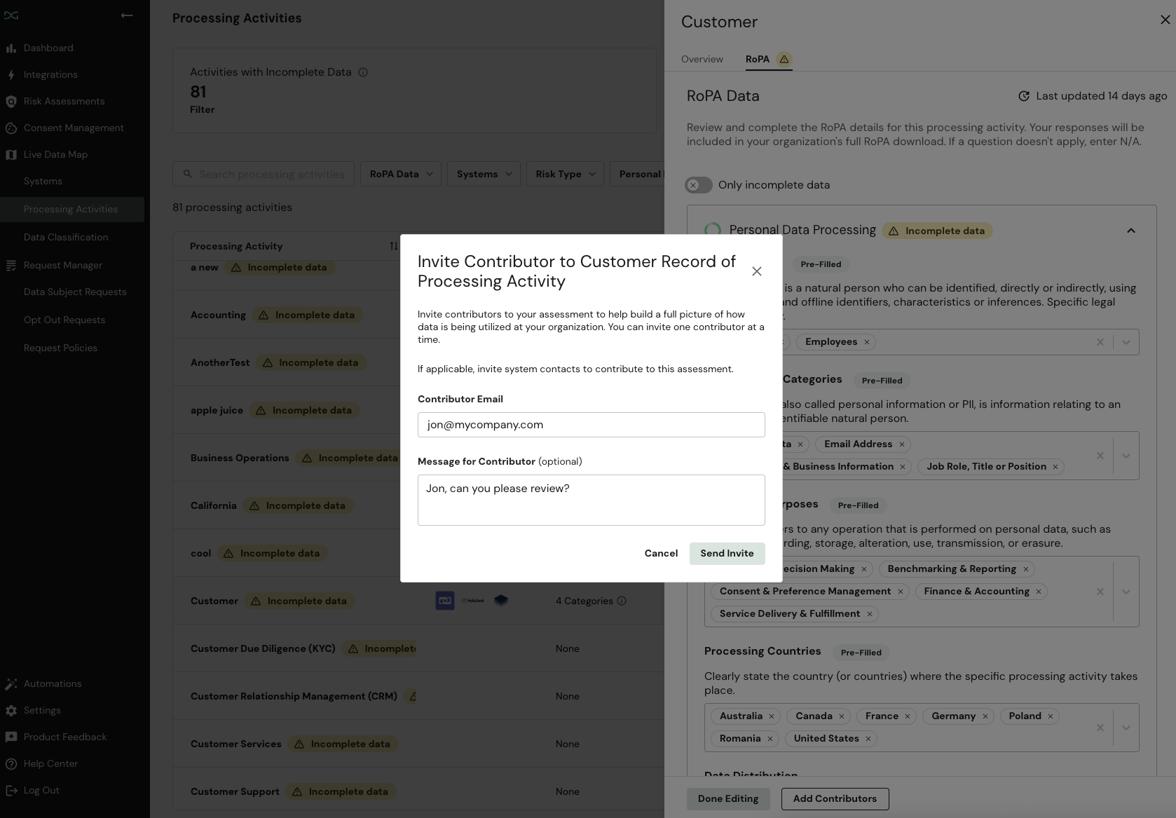Invite Contributors