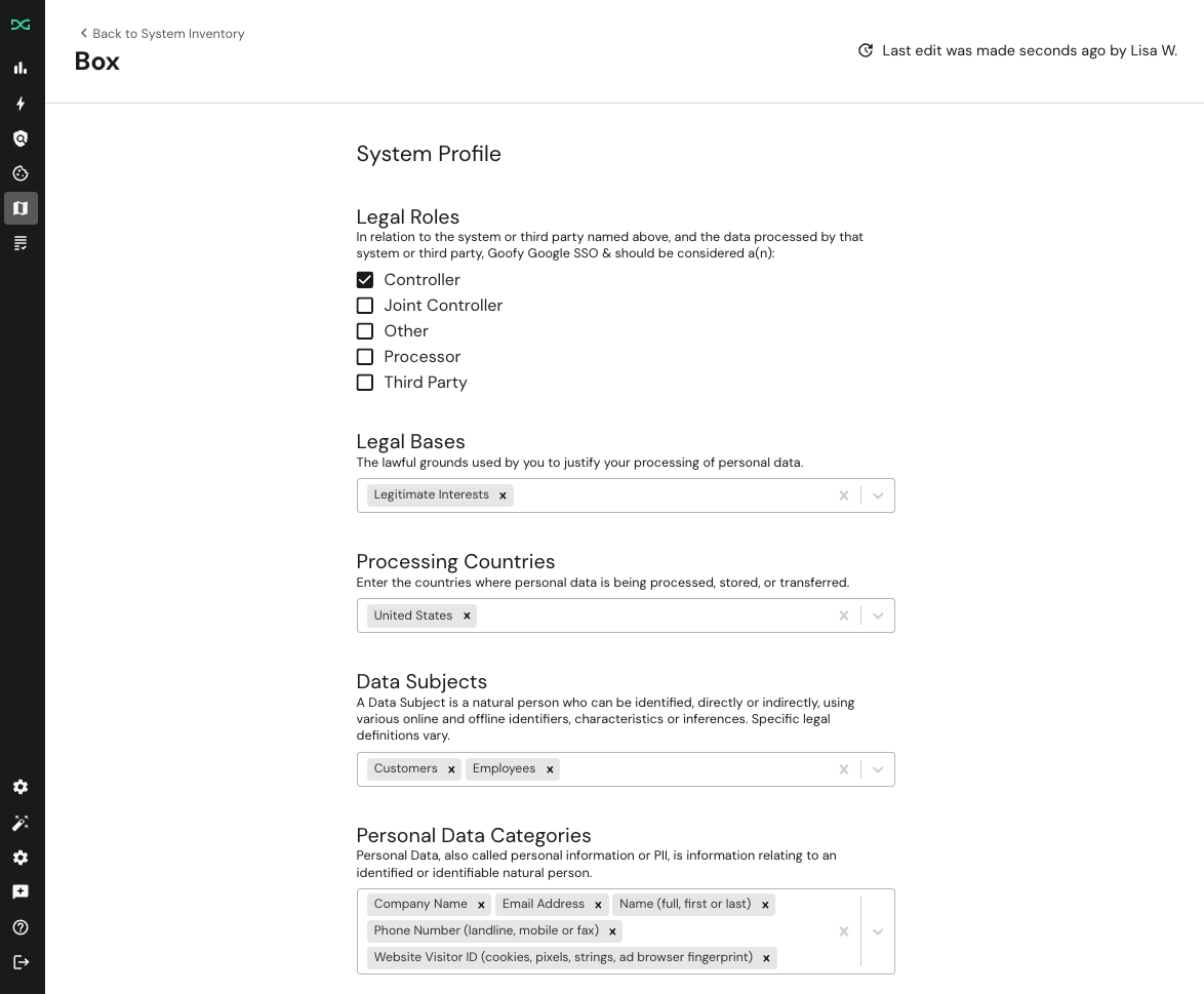 Inventory System Reports Page