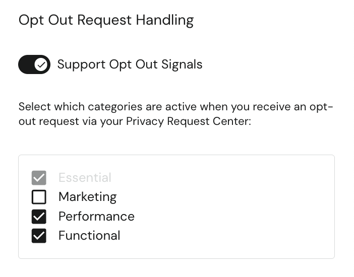 Opt Out Handling