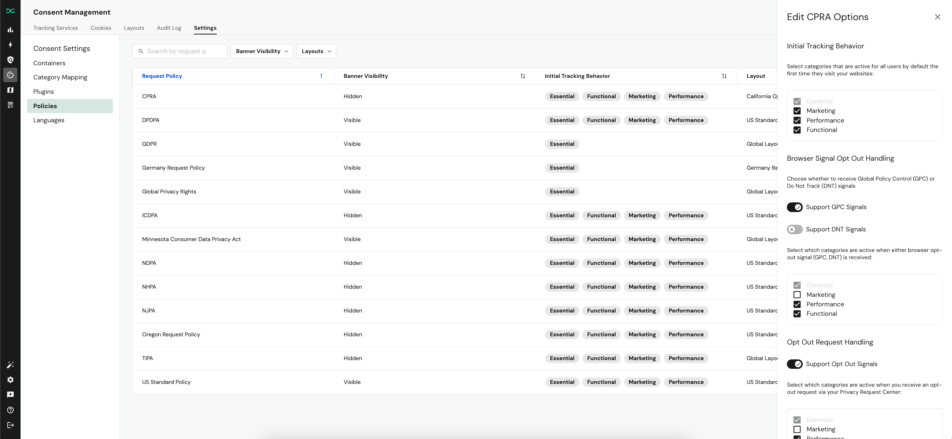 Policy Configuration