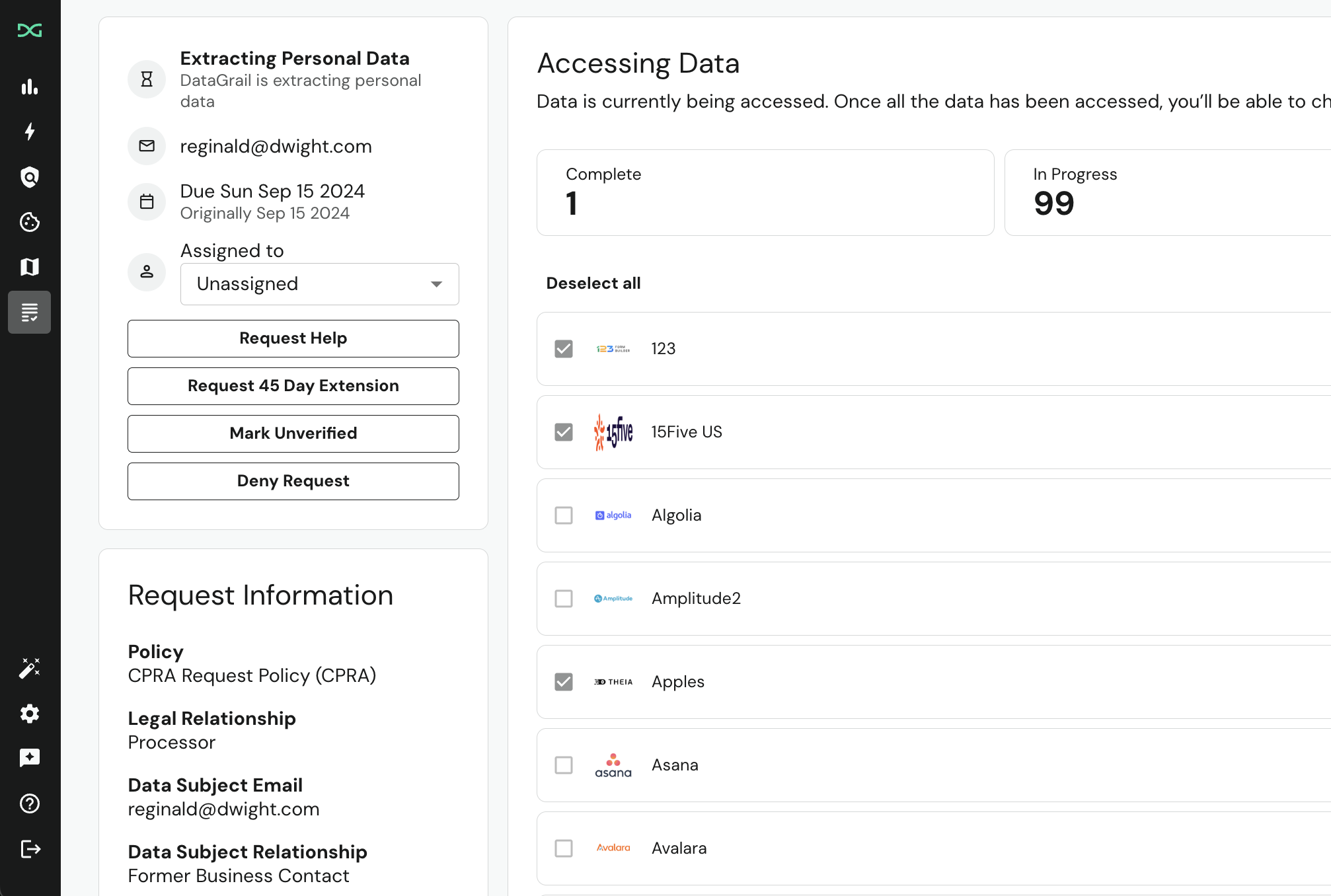 Processor Privacy Request