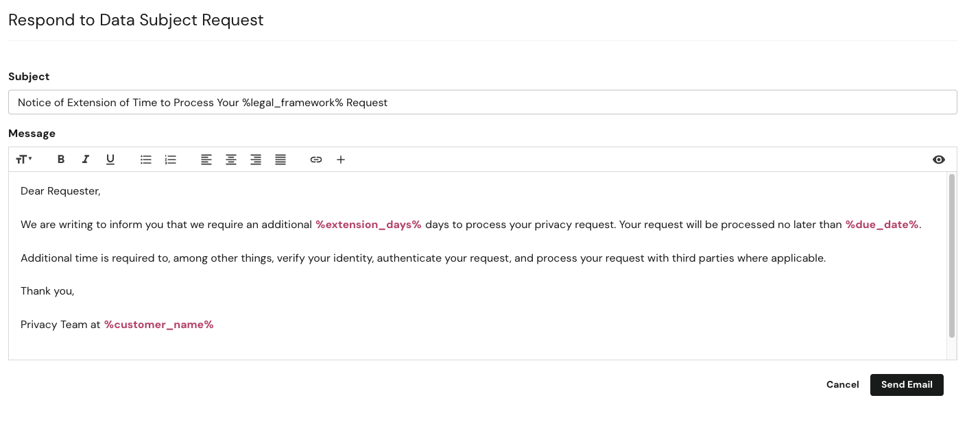 Request an Extension
