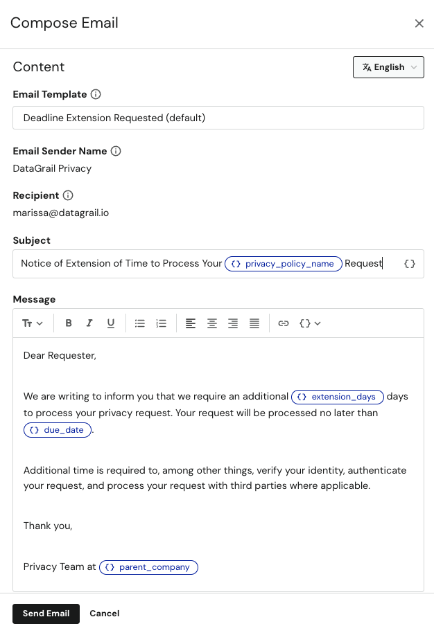 Request an Extension