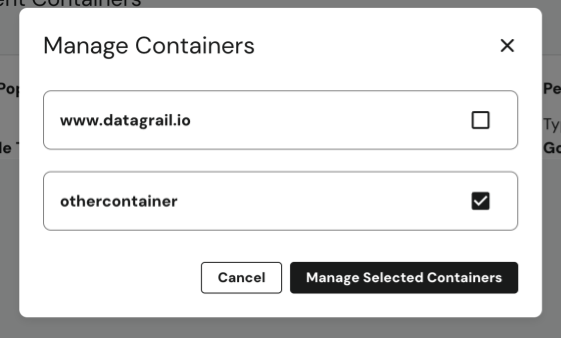 Managing Containers