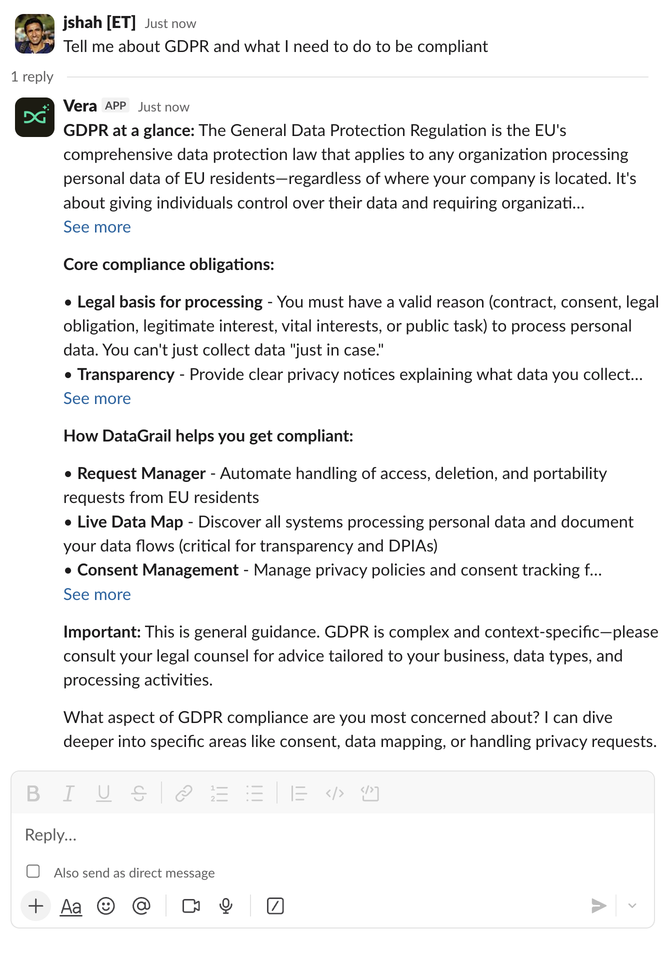 Conversation with Vera