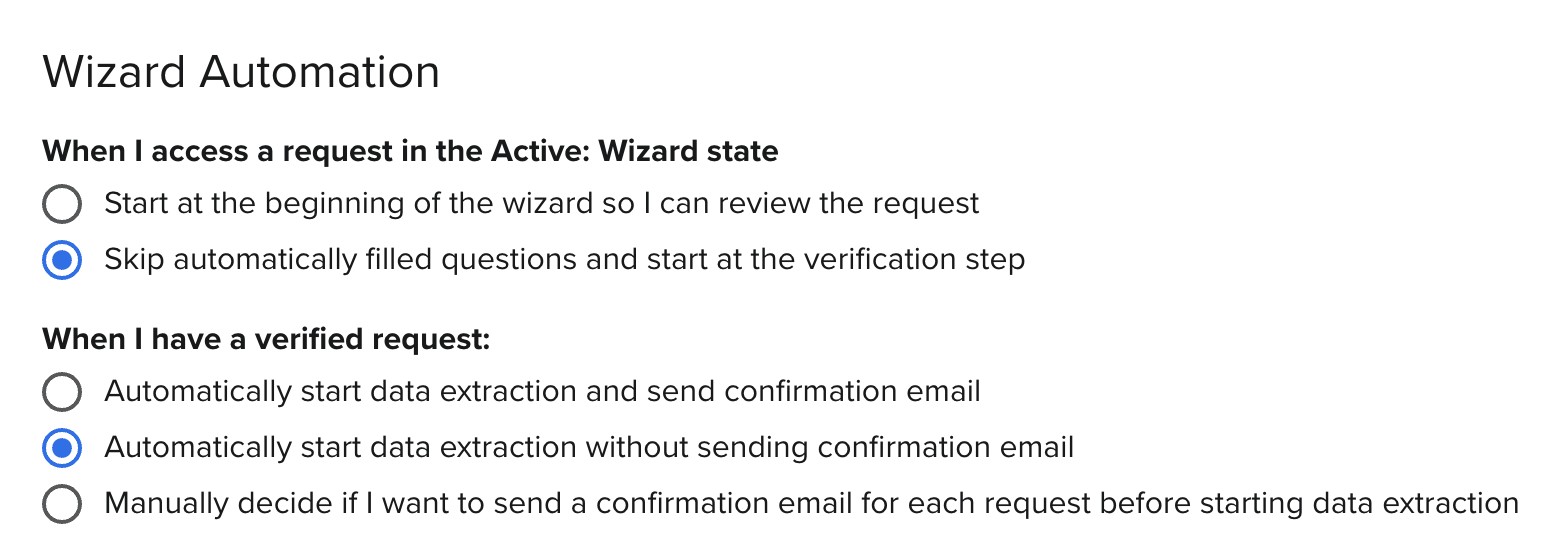 Wizard Automation